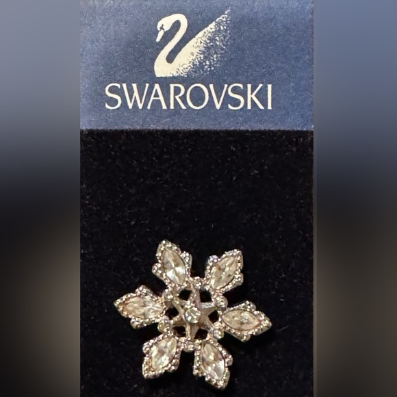 Swarovski. SnowflakeTie Tack/Pin. NWT. - Picture 1 of 4